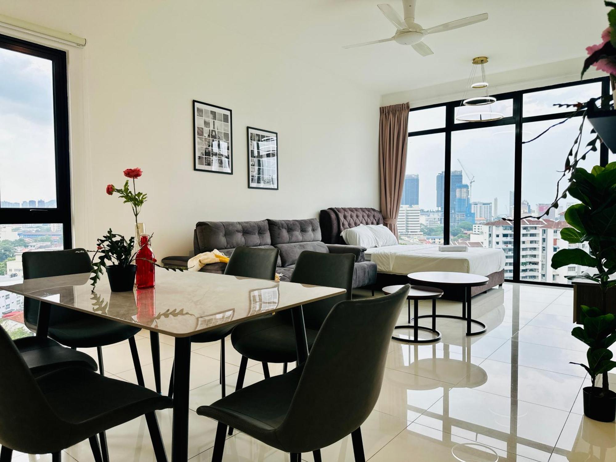 New Georgetown Instagramable 2Br Homestay For 10Pax 无敌美景两房民宿 Beacon Executive Suite Exteriér fotografie
